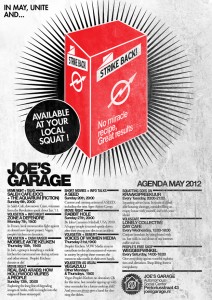 Mei 2012 Joe's Garage Poster