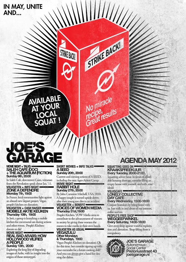 Mei 2012 Joe's Garage Poster